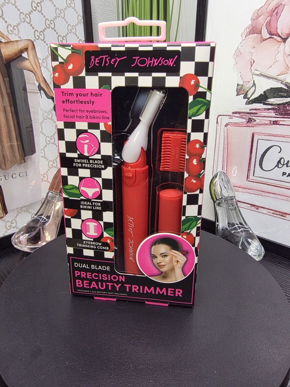 Betsey Johnson Red & Pink Precision Beauty Trimmer